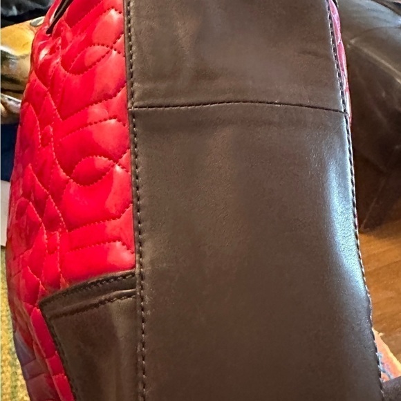 Donald J Pliner red & brown hobo bag - Picture 13 of 16